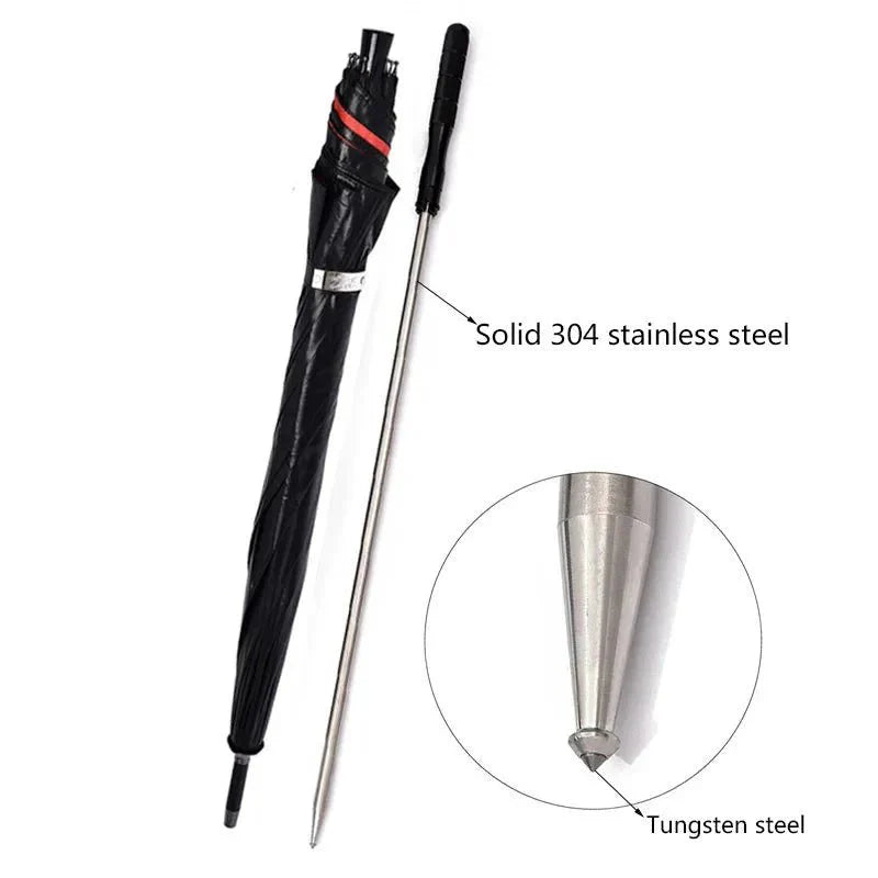 2-in-1 Foldable Walking Stick & UV Protection Umbrella – Windproof Light... — View 8