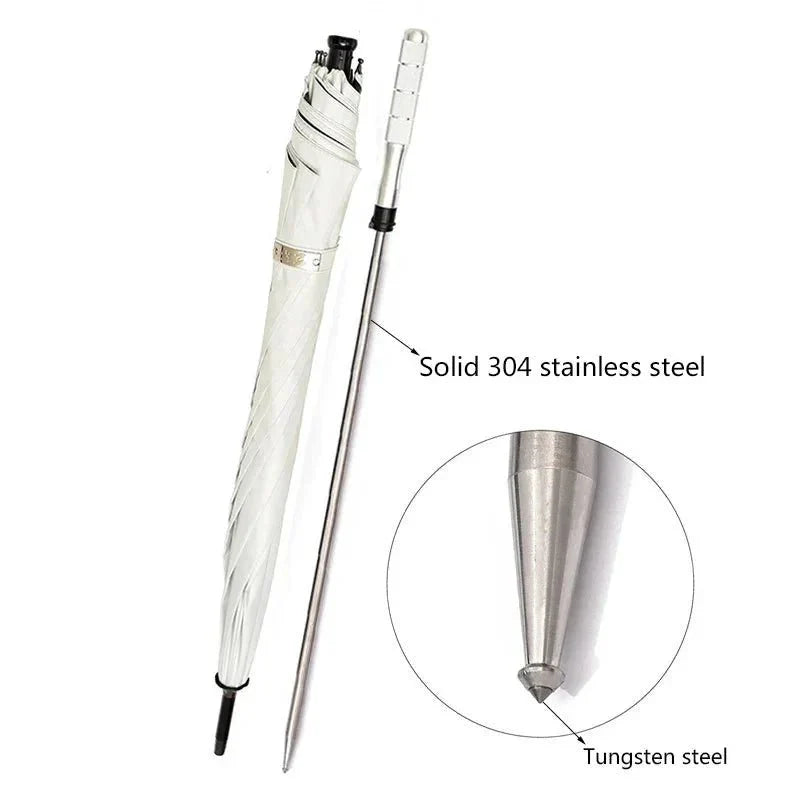 2-in-1 Foldable Walking Stick & UV Protection Umbrella – Windproof Light... — View 7