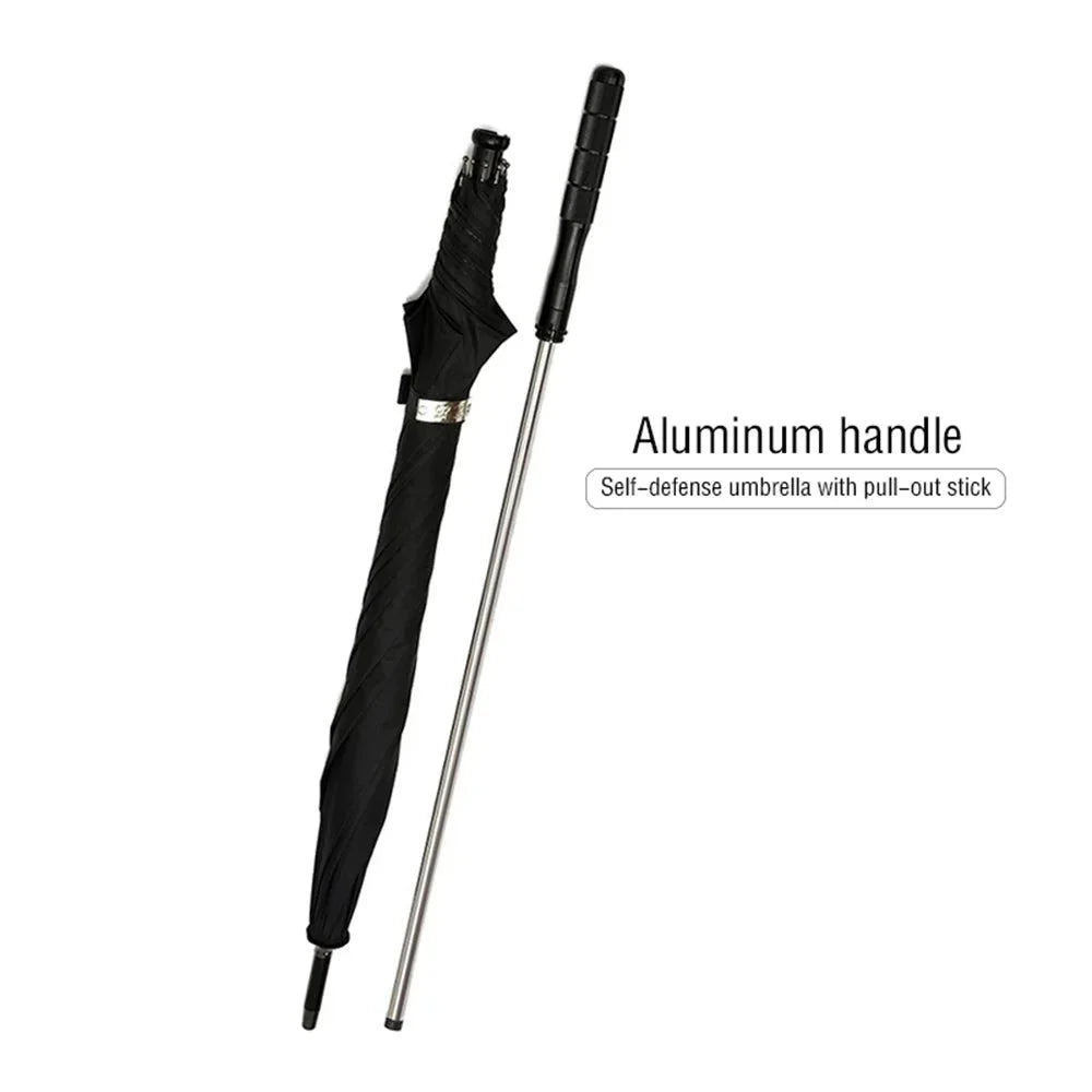 2-in-1 Foldable Walking Stick & UV Protection Umbrella – Windproof Light... — View 3
