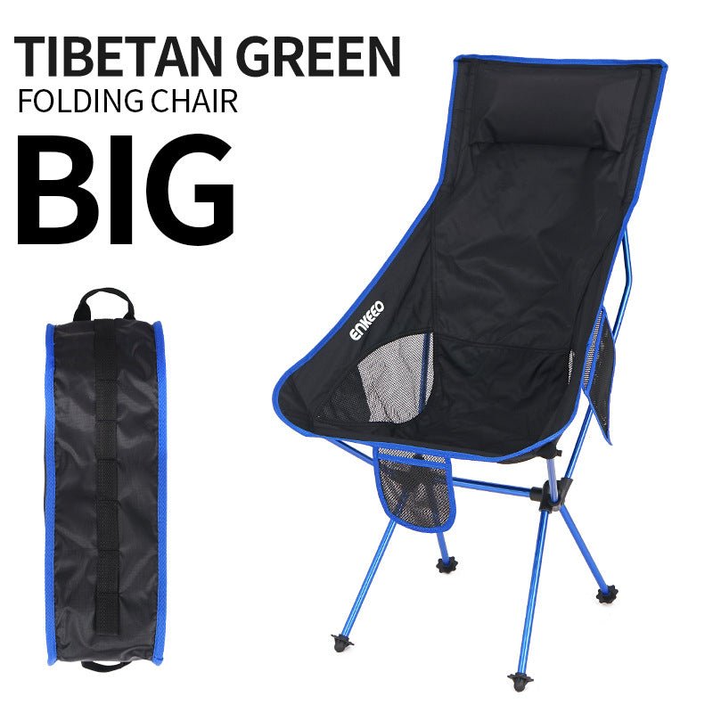 Portable Compact Folding Camping Chair – Ultralight Telescoping Seat with Carry Bag 300 Lb Cap - Quincelle.co