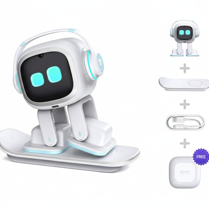 Emo AI Robot Pet Desktop Companion ChatGPT Voice Control 1000+ Expressio... — View 8