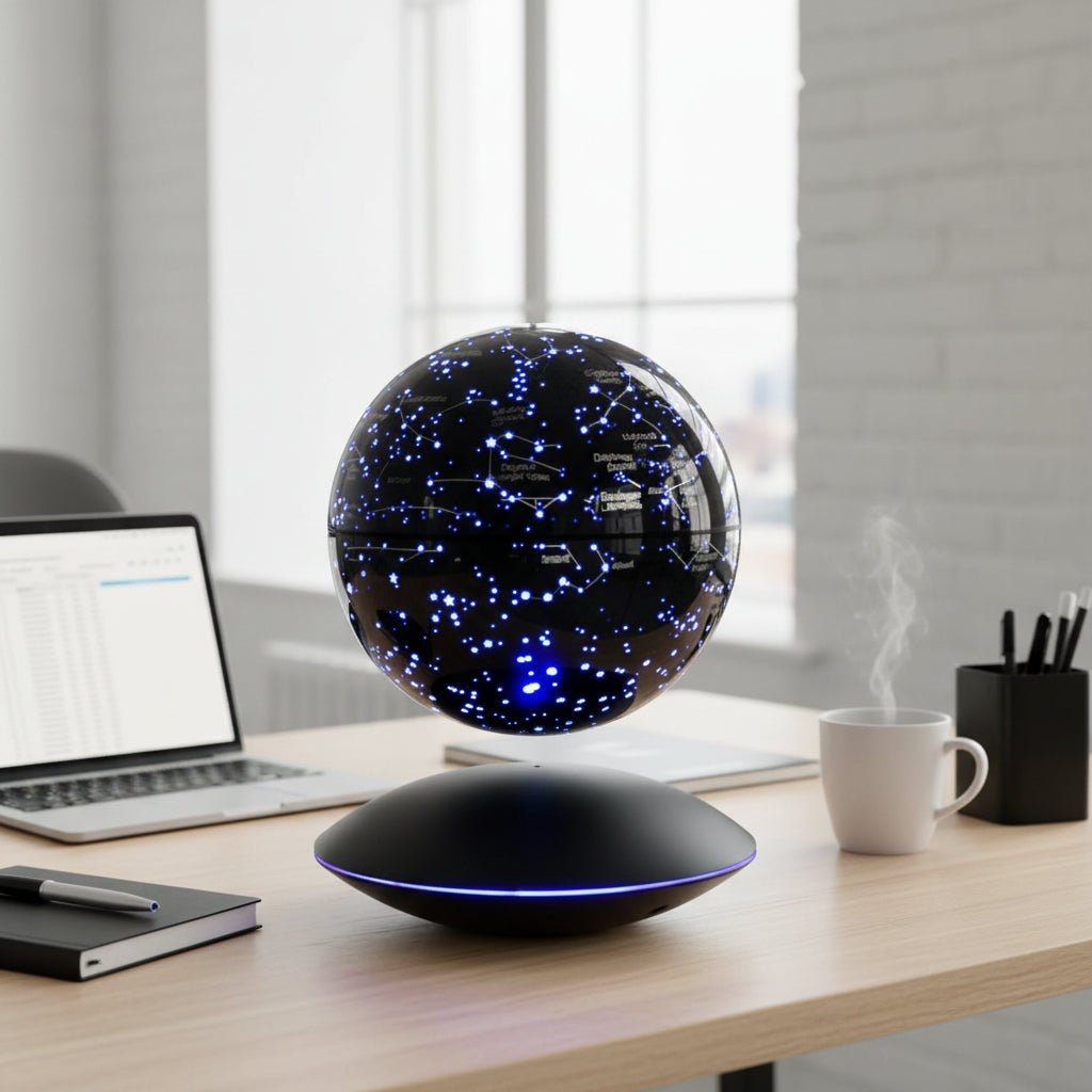 Magnetic Levitating Globe 6 - Inch LED Light 360° Floating World Map Desk Decor Gift - Quincelle.co