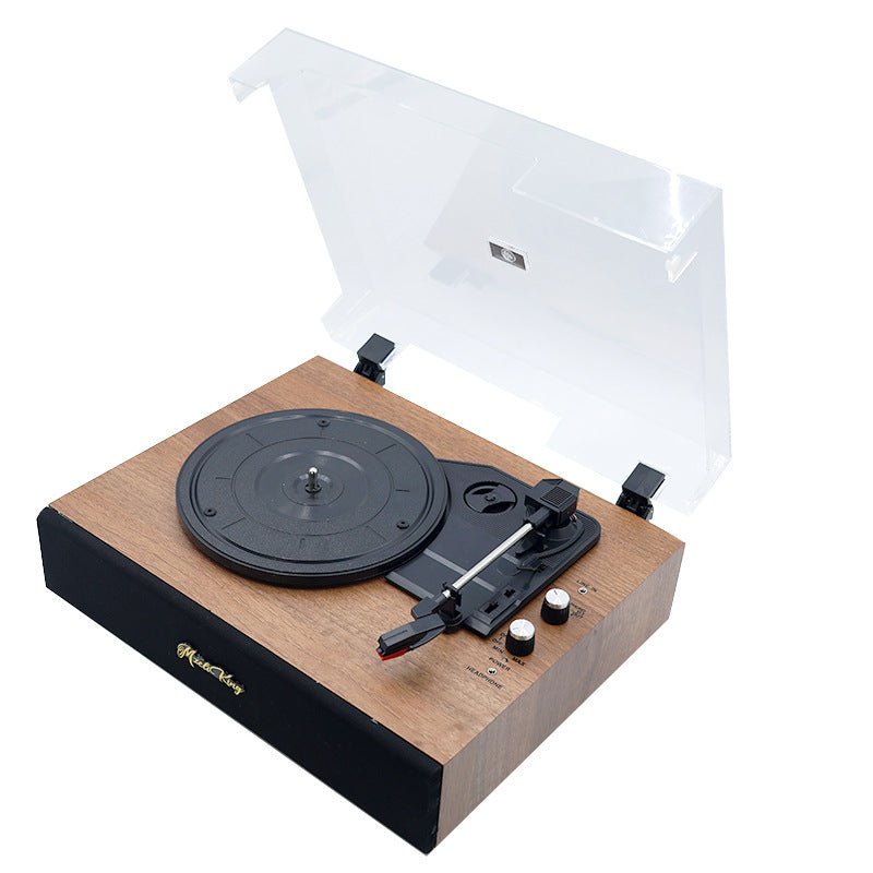 Retro Vinyl Record Player Bluetooth Speaker Cabinet Vintage Style Home Decor - Quincelle.co