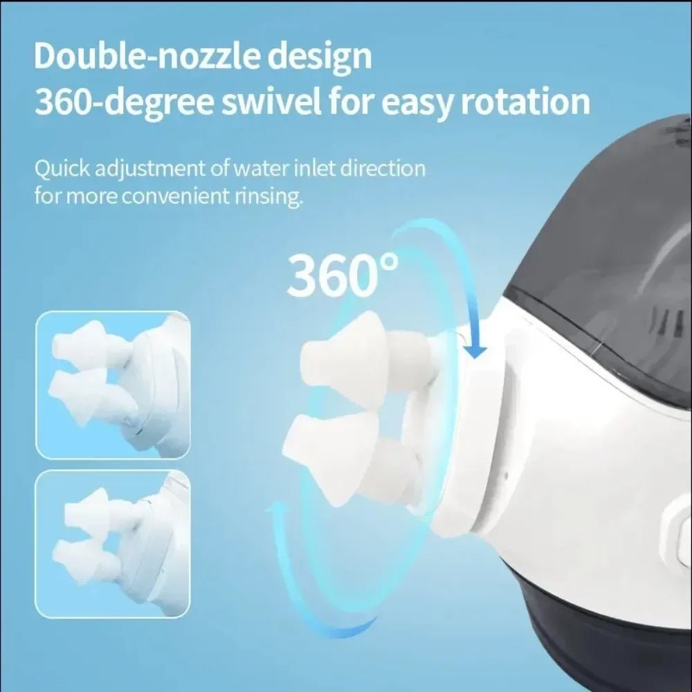 Electric Nasal Rinse Machine – Pulsating Saline Flush System with 50 Pre - Measured SaltPods - Quincelle.co
