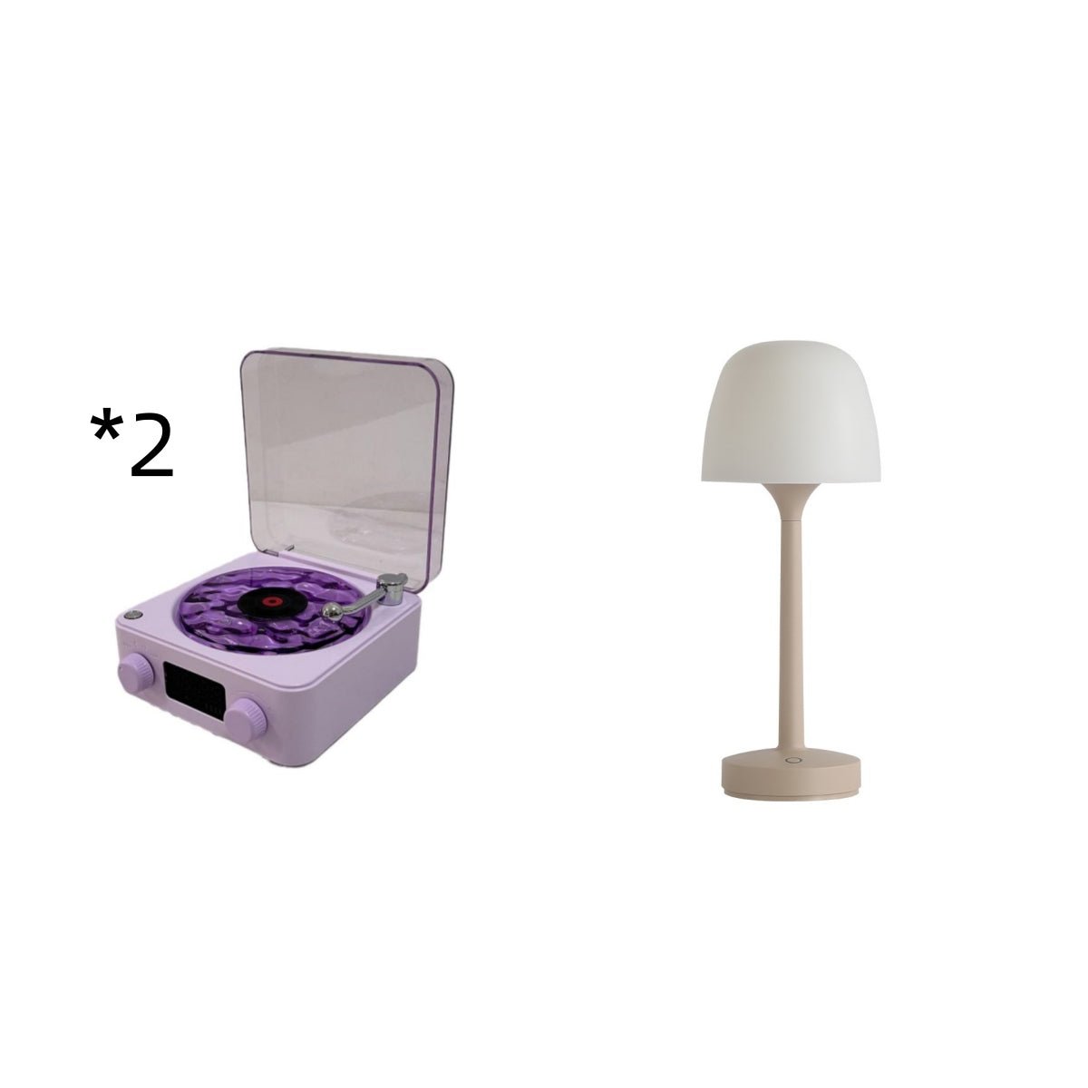 Retro Turntable Bluetooth 5.0 Speaker with RGB Ambient Light and Nature Sounds - Quincelle.co