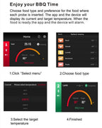 Wireless Bluetooth Meat Thermometer — Smart BBQ Probe for Grill, Smoker ... — View 3