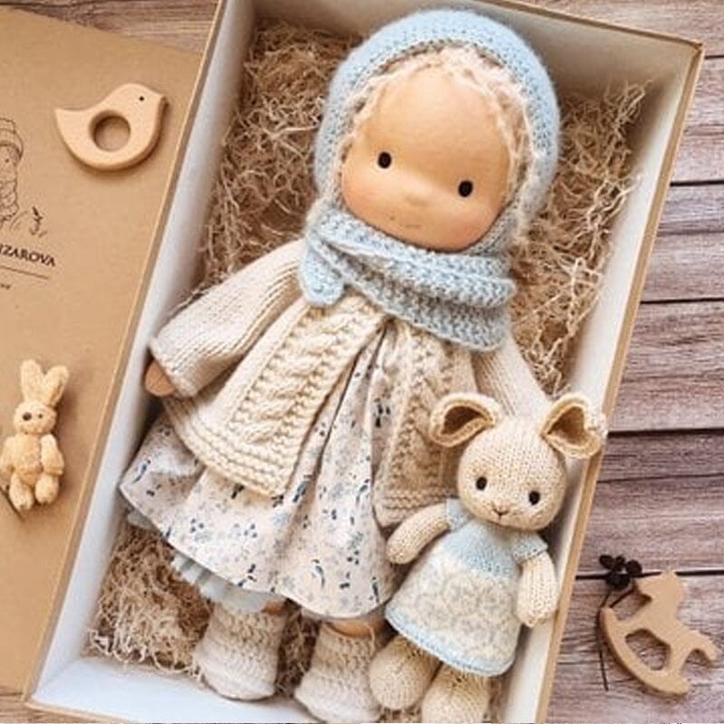 Quincelle Waldorf Doll Cotton-Filled Handmade Mini Dress-Up Doll DIY Gift... — View 13