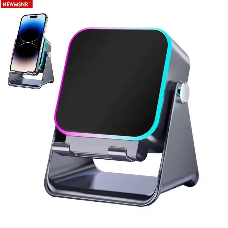 5-in-1 Wireless Bluetooth Speaker Phone Stand RGB Light Auto Induction C... — View 7