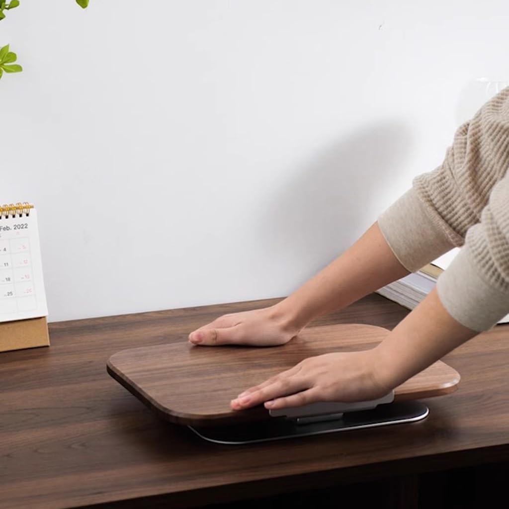 Solid Walnut Book Stand, Adjustable — Wooden Cookbook Holder & Reading Rest for Home
