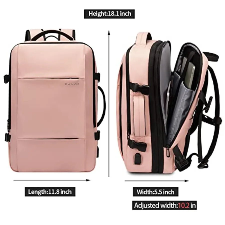 BANGE Travel Backpack Men Business Expandable Large Capacity Laptop Wate... — View 9
