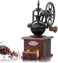 Manual coffee grinder wood and steel
