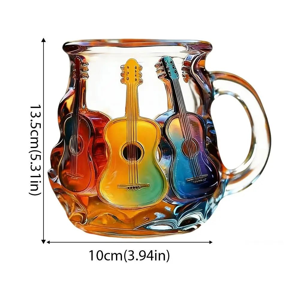 Handmade 3D Glass Book Mug – Artistic Painted Book Stack Coffee Tea Cup ... — View 14