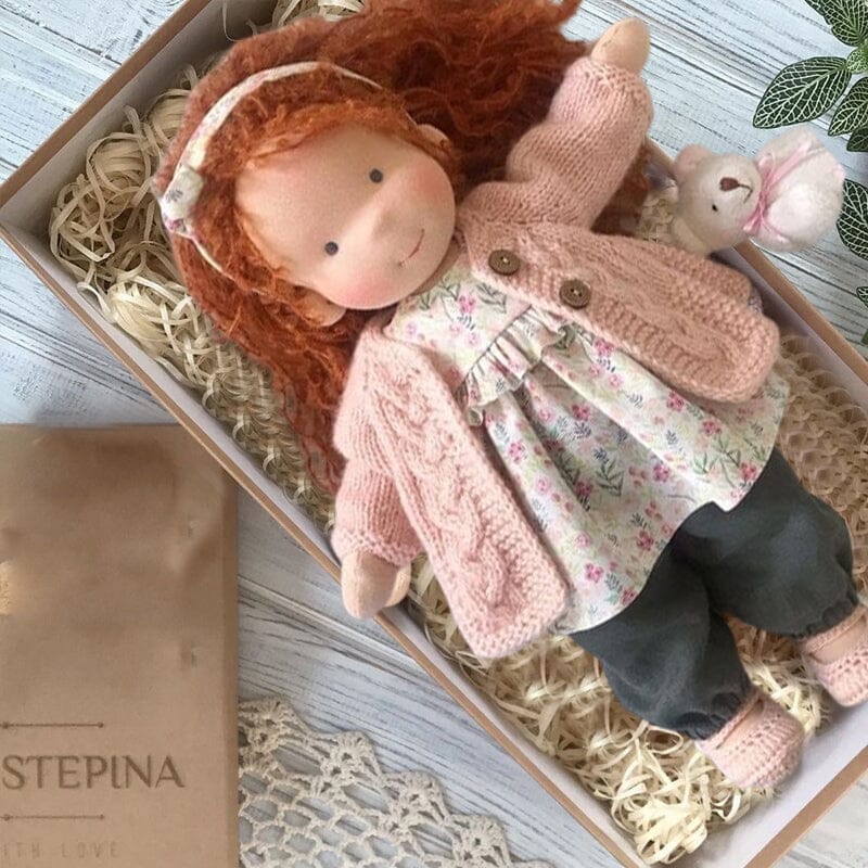 Quincelle Waldorf Doll Cotton-Filled Handmade Mini Dress-Up Doll DIY Gift... — View 15