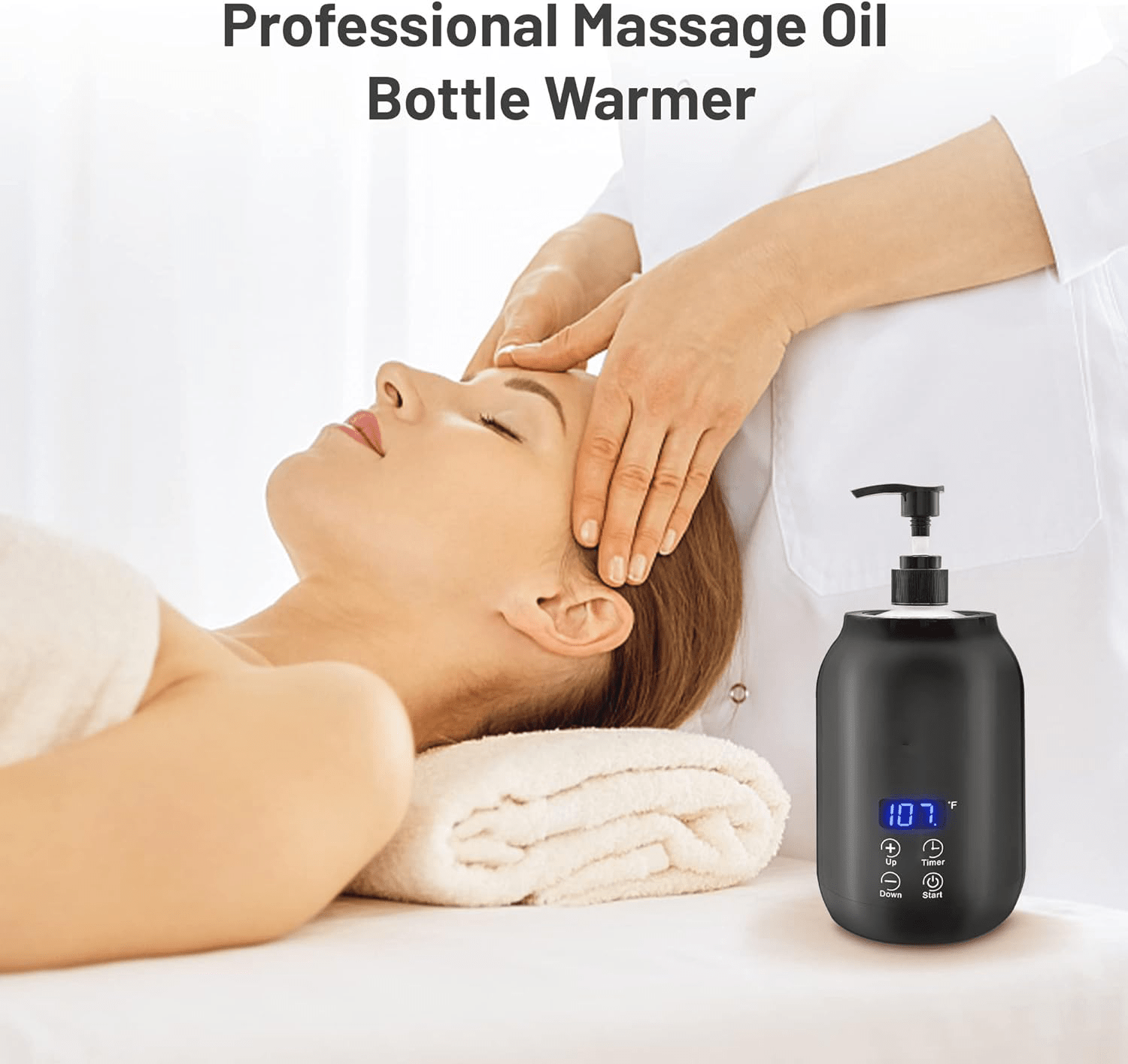 Massage Oil Warmer – Electric Wax & Lotion Warmer for Massage Therapy, Spa & Salon Use, Temperature Control - Quincelle.co