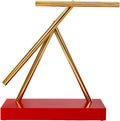 Kinetic pendulum desk sculpture
