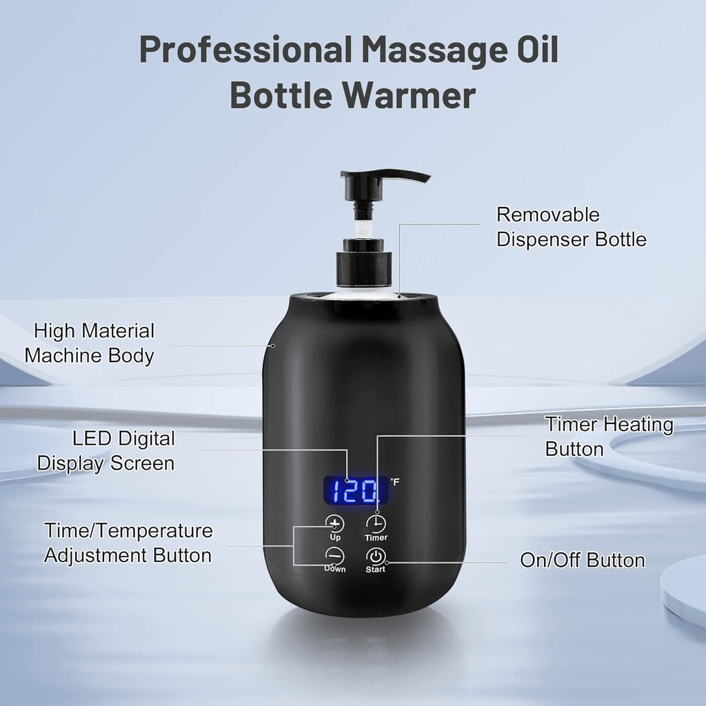 Massage Oil Warmer – Electric Wax & Lotion Warmer for Massage Therapy, Spa & Salon Use, Temperature Control - Quincelle.co