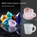 Crystal Mineral Coffee Mug — Faceted Sculptural Drinkware Gift