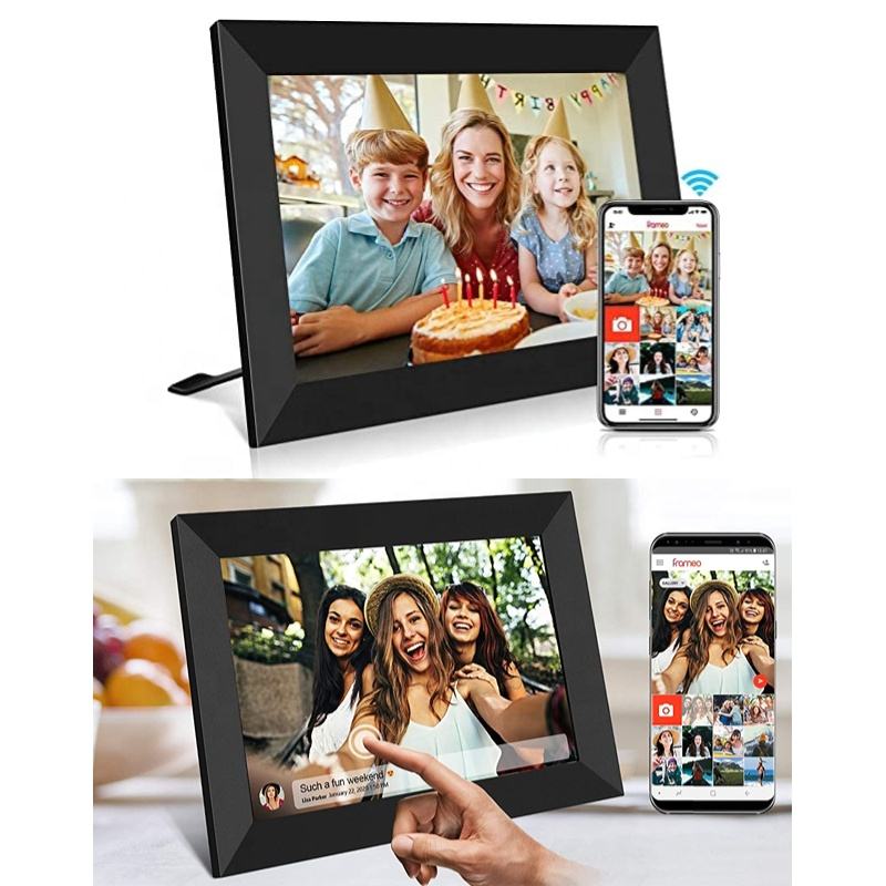 WiFi Digital Photo Frame 10 Inch – HD IPS Touch Screen 32GB Share Photos Remotely via App - Quincelle.co