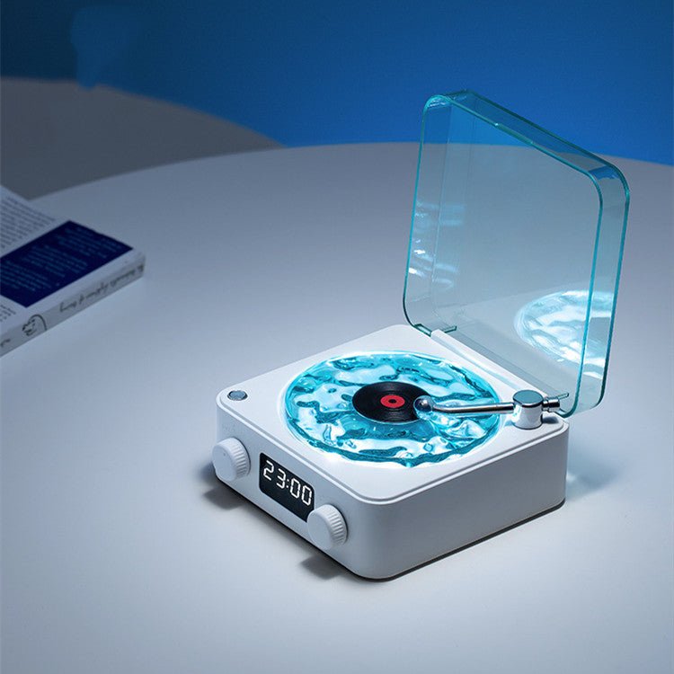 Retro Turntable Bluetooth 5.0 Speaker with RGB Ambient Light and Nature Sounds - Quincelle.co