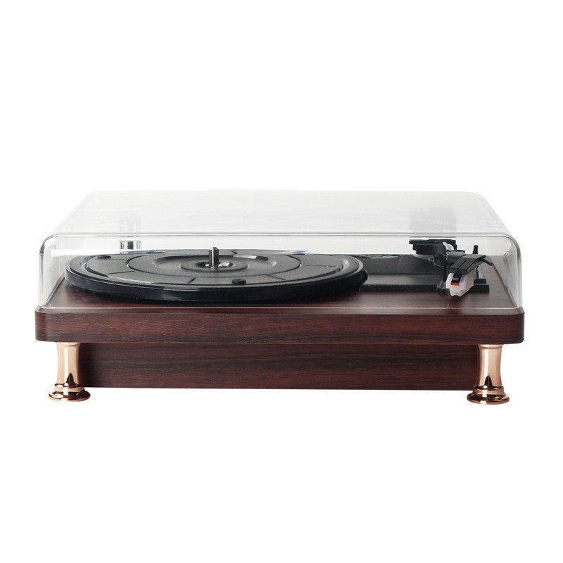 Vinyl Record Player Bluetooth Turntable Built - in Stereo Speakers 3 - Speed Belt Drive Wood - Quincelle.co