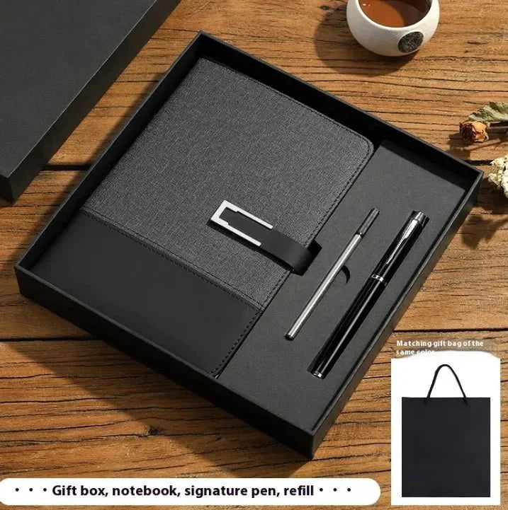 Business Thickening Notebook Soft Leather High-grade Gift Set — View 9