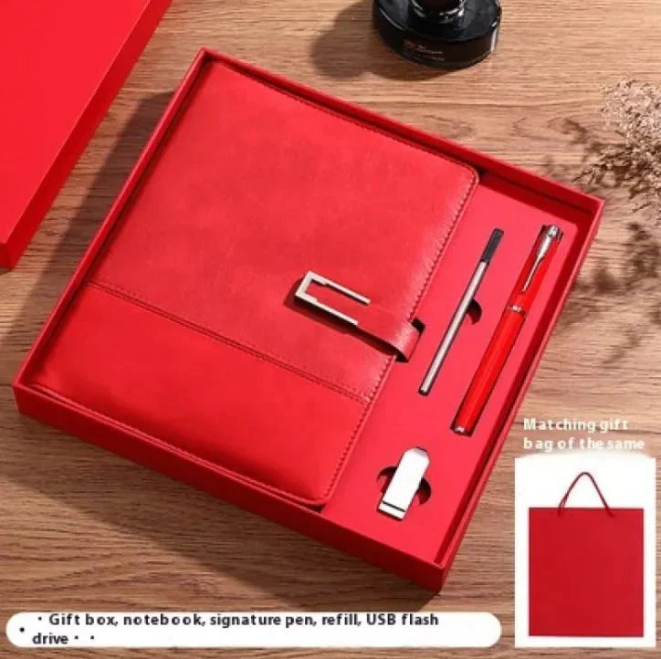 Business Thickening Notebook Soft Leather High-grade Gift Set — View 3