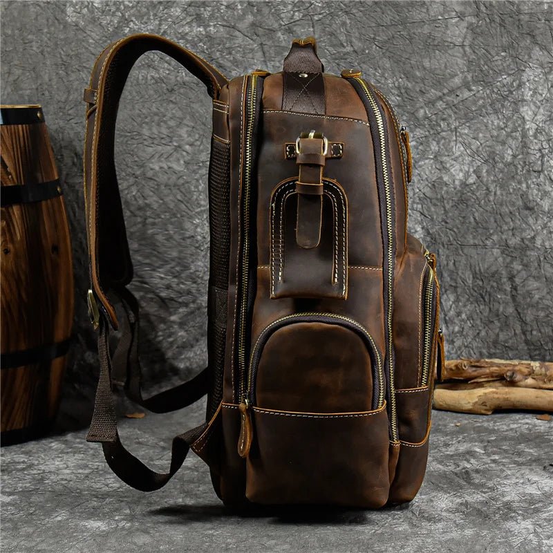 Newsbirds Retro Luxury Leather Backpack - The 2026 Executive Daypack - Quincelle.co