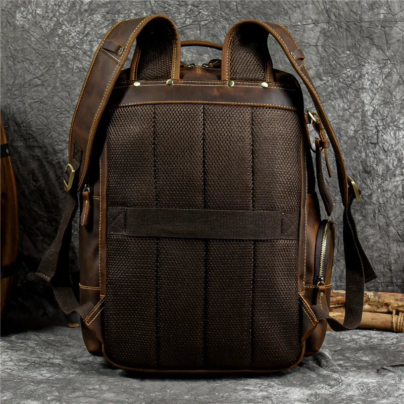 Newsbirds Retro Luxury Leather Backpack - The 2026 Executive Daypack - Quincelle.co