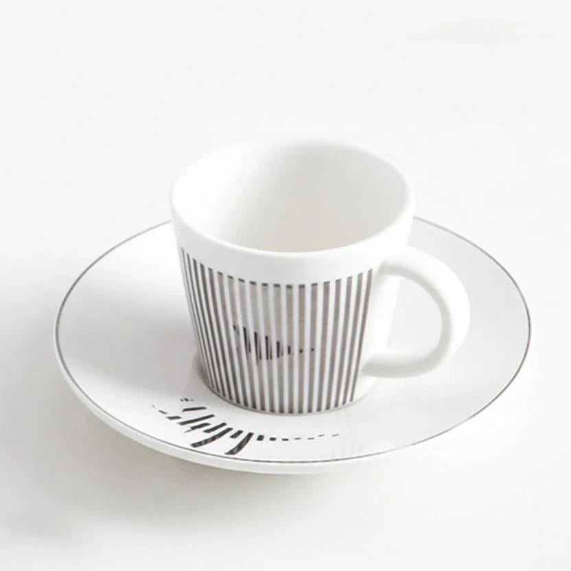 Luycho Anamorphic Mirror Reflection Cup | Locomotion Series Coffee & Tea Set - Quincelle.co