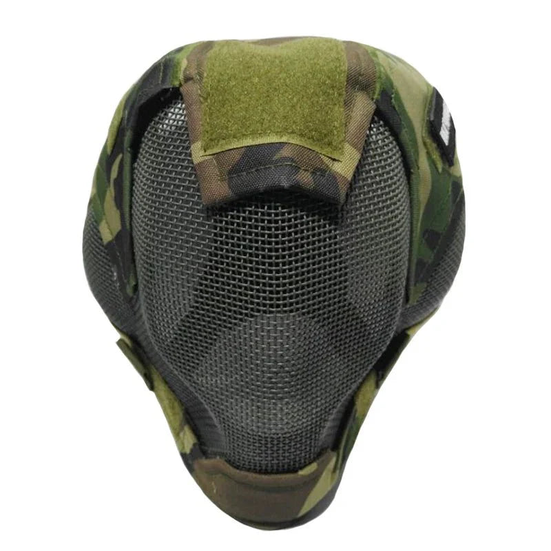Airsoft War Game Steel Mesh V6 Protective Paintball Full Face Mask — View 5