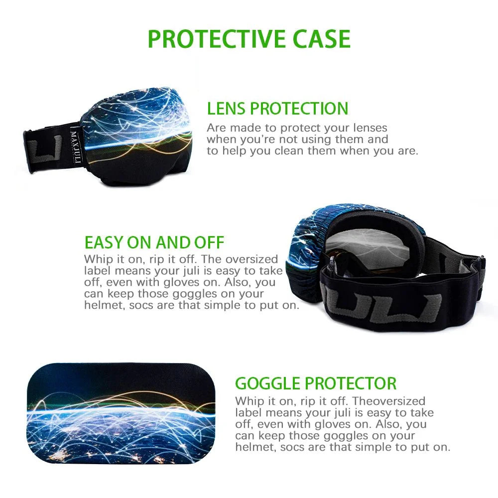 MAXJULI Microfiber Goggle Cover – Premium Snow Ski Goggles Overcover 3000 - Quincelle.co