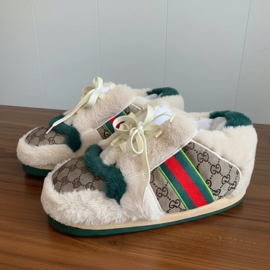 Comfy Plush Sneaker Slippers – Cosy Adult House Shoes – Quincelle, view 3
