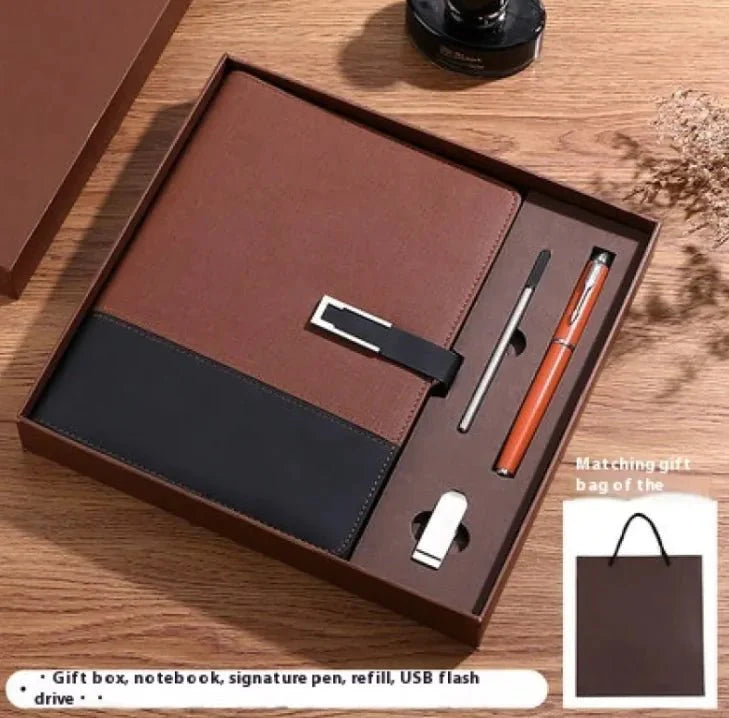 Business Thickening Notebook Soft Leather High-grade Gift Set — View 36