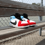 OG Blue, White & Red Sneaker Slippers – Quincelle, view 1