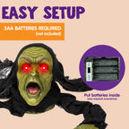 Halloween Groundbreaker Zombie Yard Decoration with Sound, Flashing Eyes... — View 5