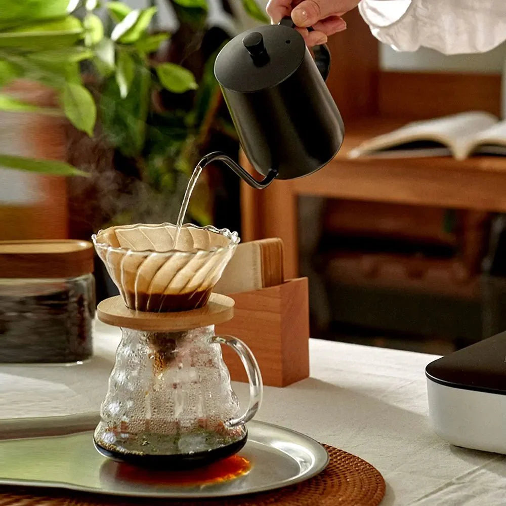 Glass Pour Over Coffee Maker Set - Professional Barista Holiday Gift Kit — View 2