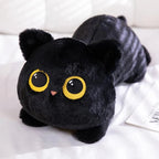 Cute Black Cat Plush Toy - Kawaii Cuddly Pillow Cushion — View 5