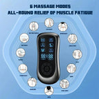 6-Mode Rechargeable Electric Pulse Massager – Compact Portable Device — View 5