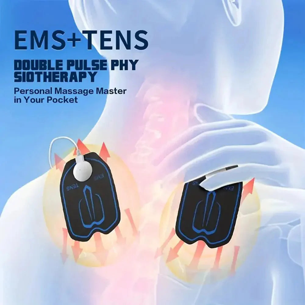 6-Mode Rechargeable Electric Pulse Massager – Compact Portable Device — View 4