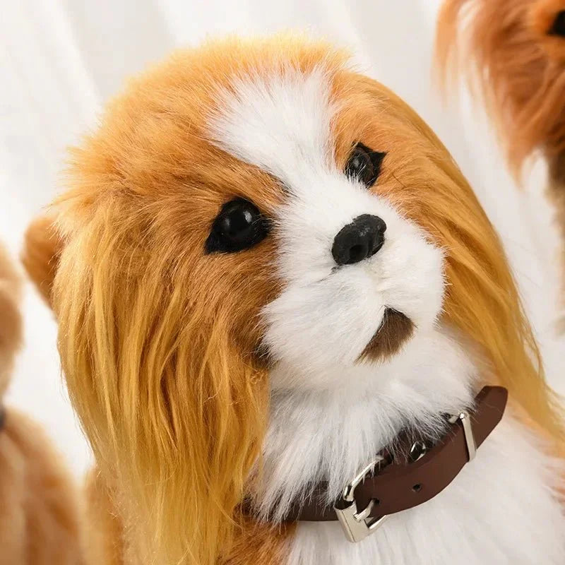 Electric Pet Dog: Voice-Control & Touch-Activated Interactive Plush Robot — View 3