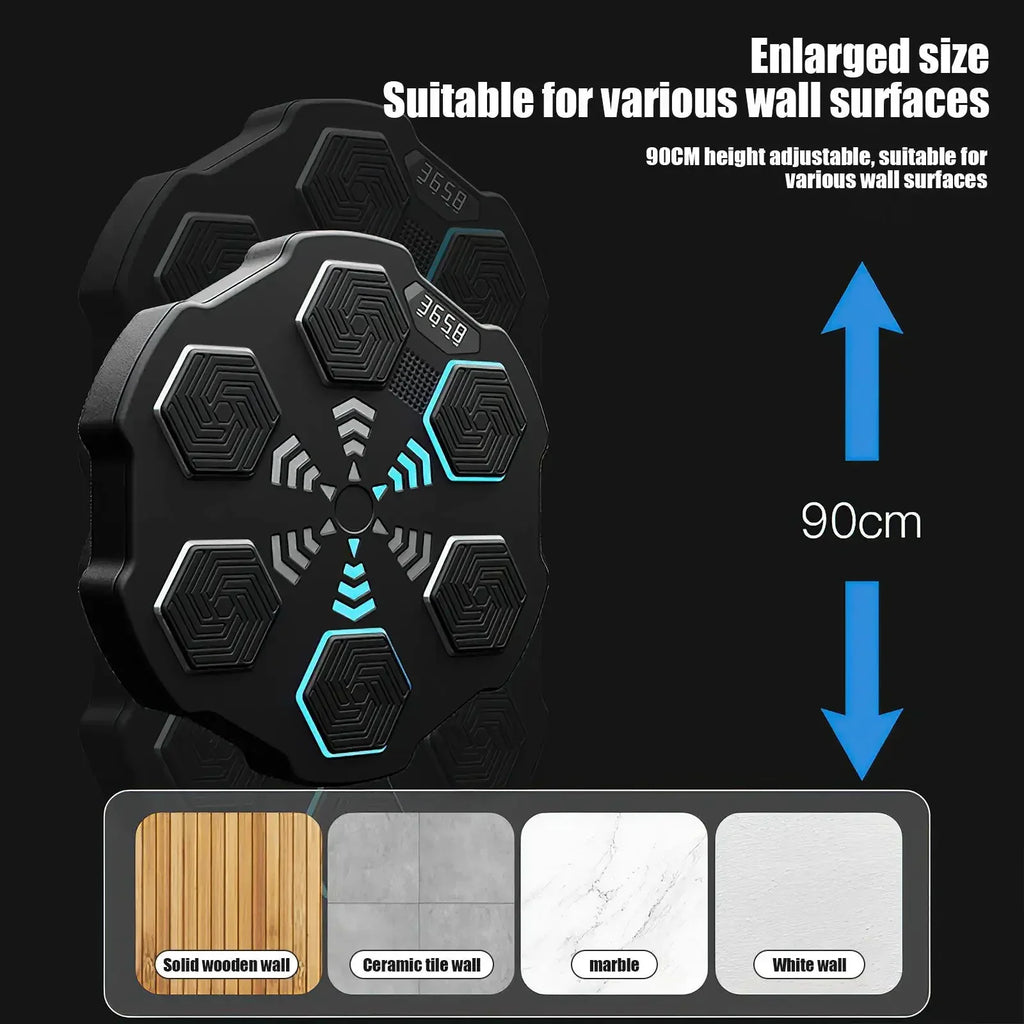 RhythmStrike: LED Music Boxing Machine with Gloves - Quincelle.co