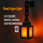 MyWorld Pixel Style Wall USB Creative Remote Control Night Light - Quincelle.co