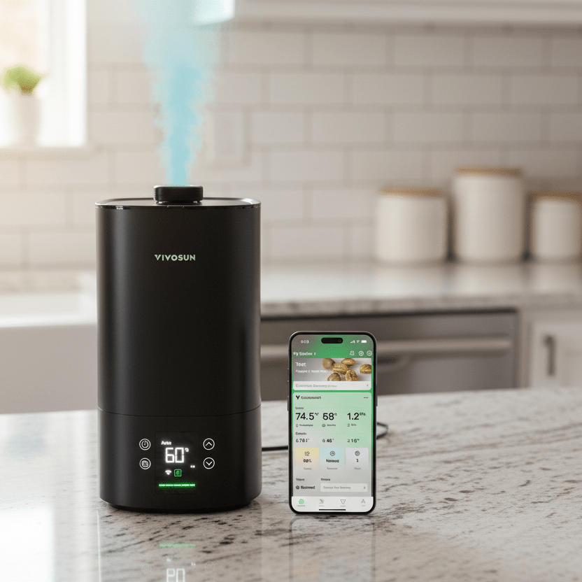 Smart WiFi Plant Humidifier 5L Auto Humidity Sensor App Control Gift for Plant Lovers Houseplants - Quincelle.co