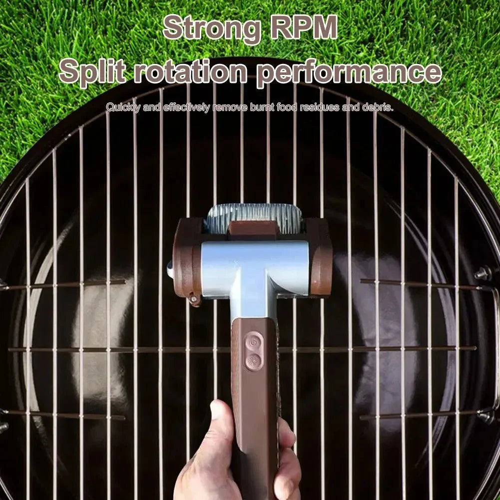 Bristle-Free Electric Roller Grill Cleaner Rechargeable Cordless Safe BB... — View 4