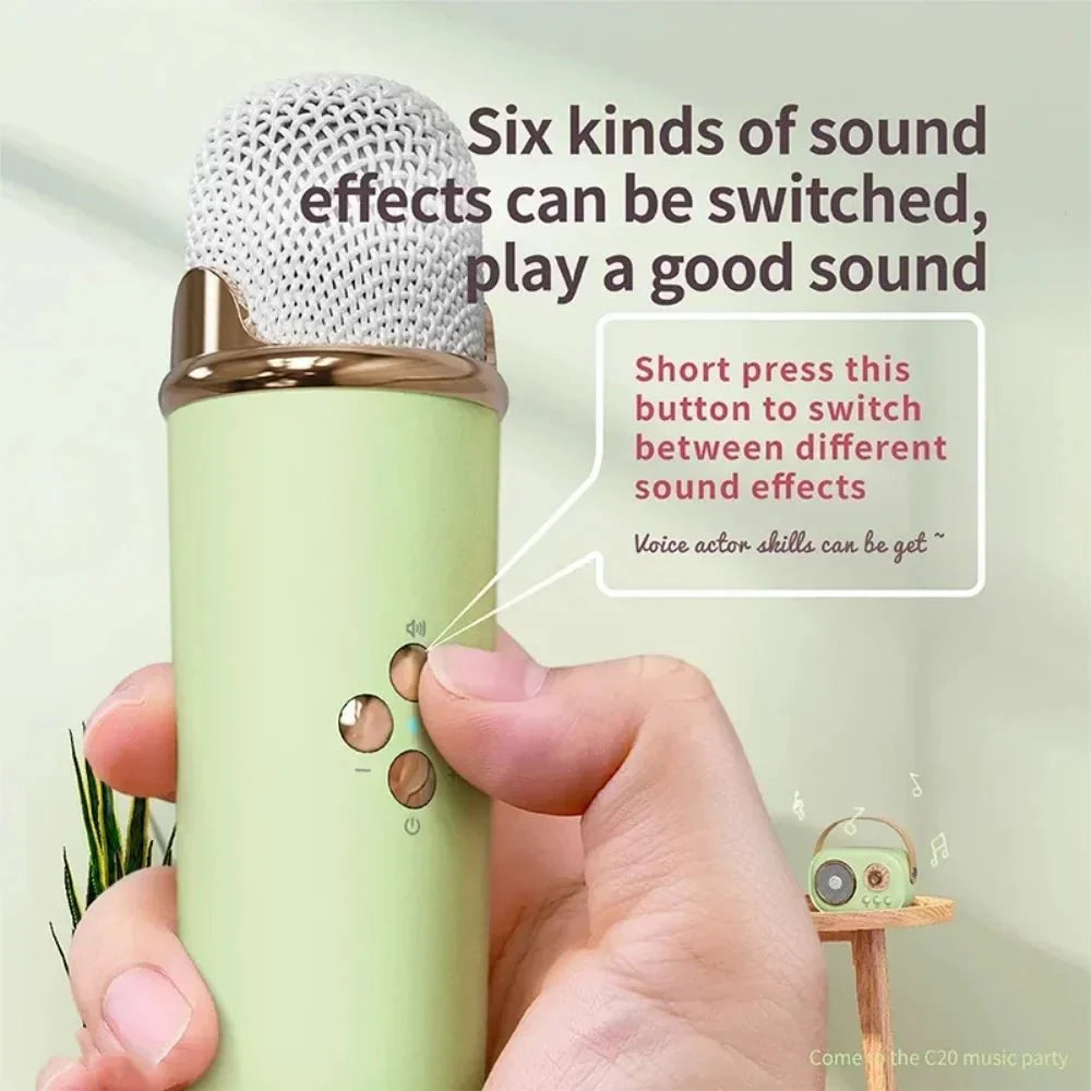 Quincelle: Bluetooth Karaoke Speaker | TF Card, FM Radio, HiFi Bass, Hand... — View 6