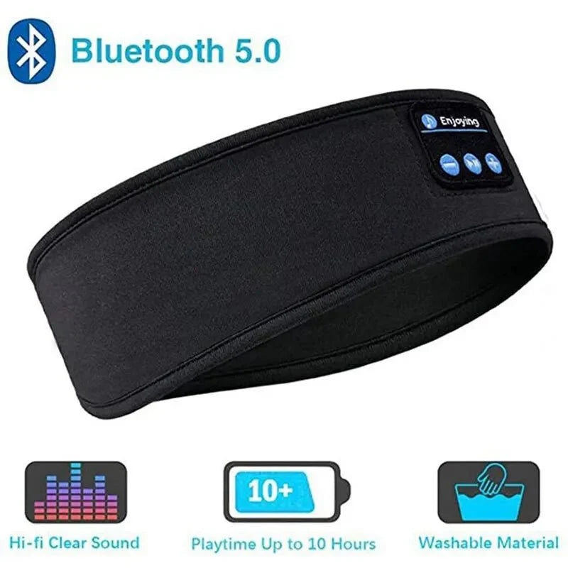 Bluetooth Sleep Headband Wireless Sports Earphones Eye Mask with Built-i... — View 7