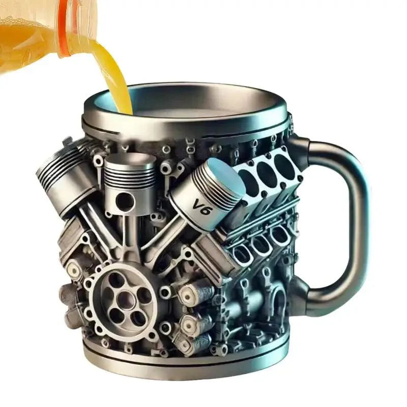 V8 Engines Stainless Steel Tankard Mug - Quincelle.co