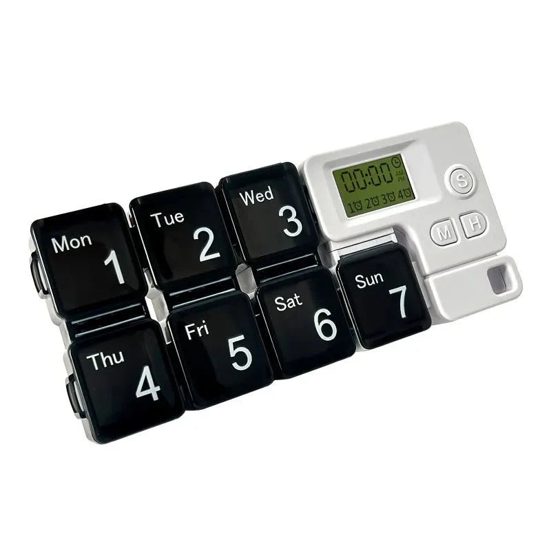 7-Day Smart Pill Box – Bluetooth Medication Organizer, LED Reminder Alar... — View 11