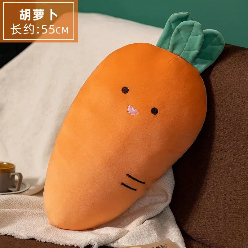 Cute Fruit & Veggie Kawai Plush Pillow – Soft & Adorable Stuffed Toy! — View 7