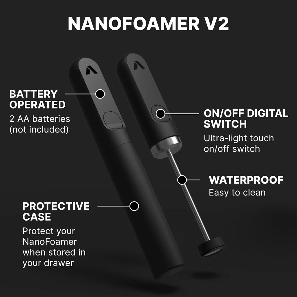 Professional Milk Frother Dual - Speed Waterproof USB - C Rechargeable Barista Foam 30s Latte Coffee - Quincelle.co
